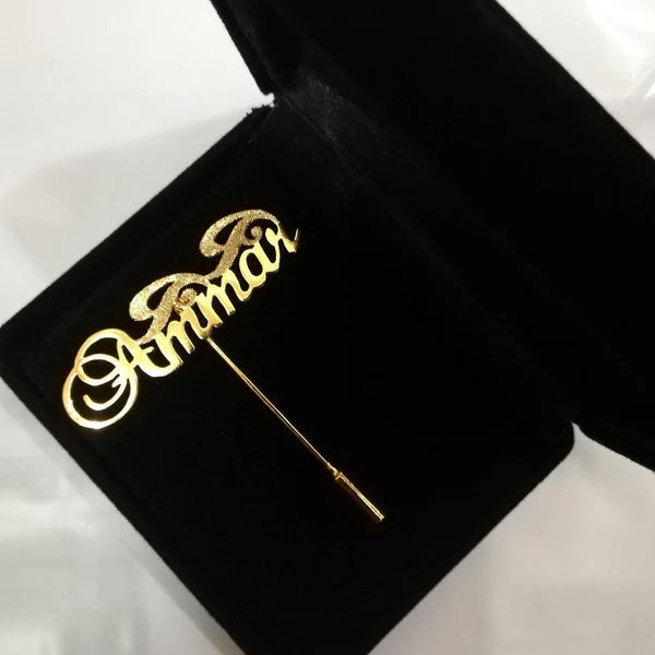 Customize Name Coat Pin