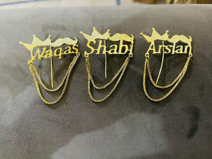 Customize Name Coat Pin