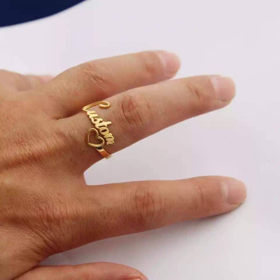 Adjustable Name Ring