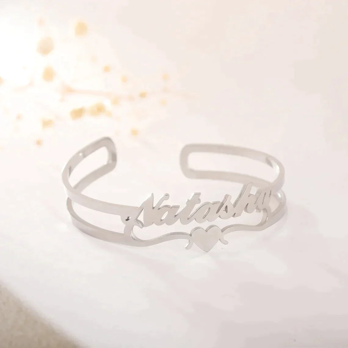 Custom Name Bangle Bracelet