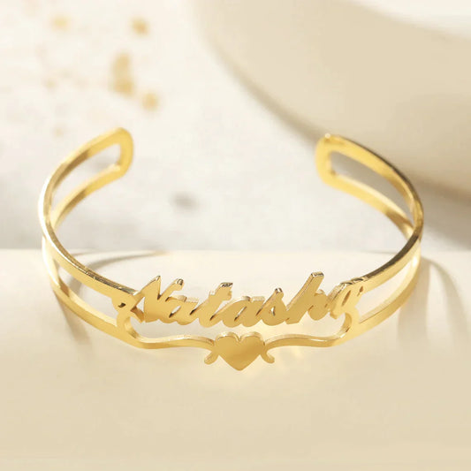 Custom Name Bangle Bracelet