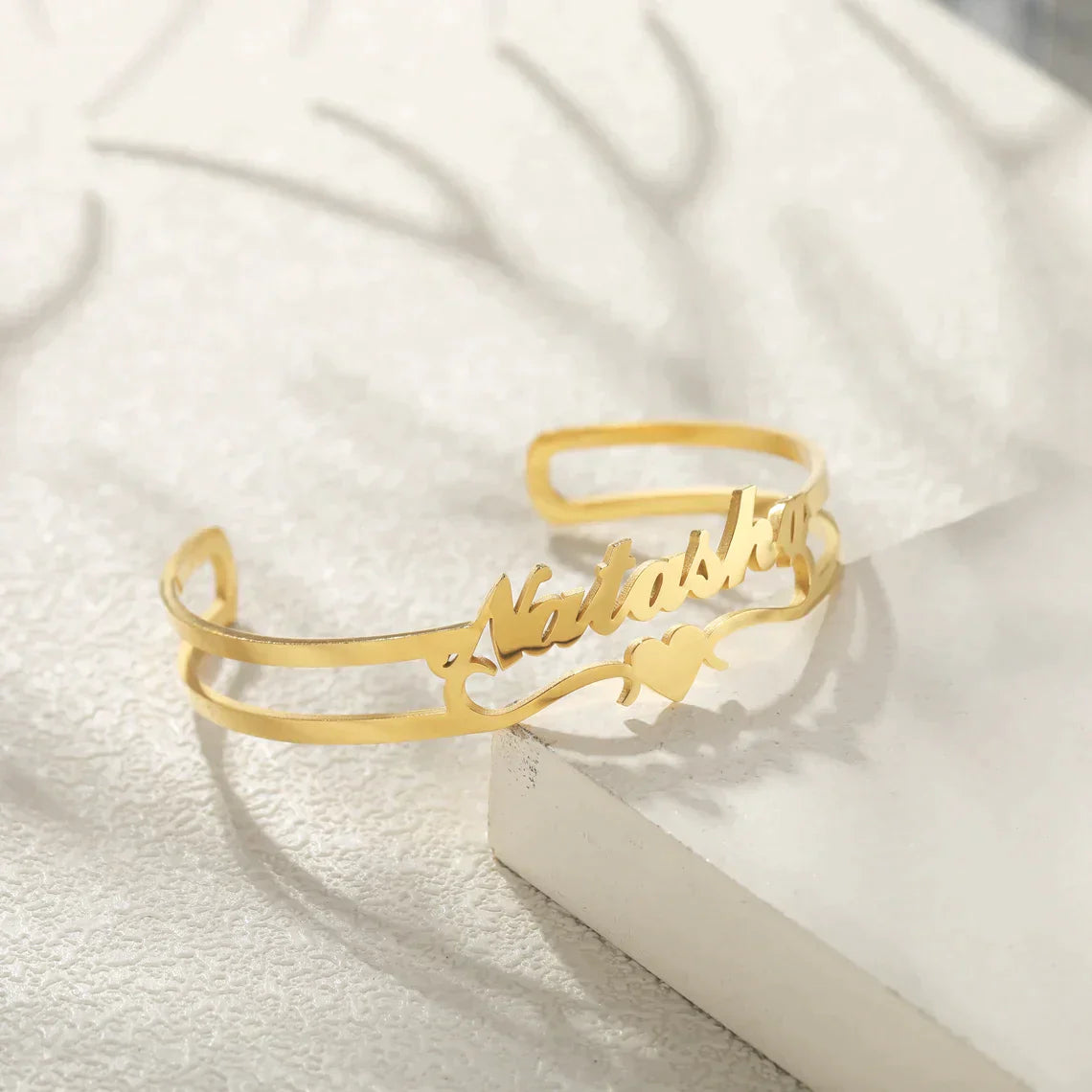 Custom Name Bangle Bracelet